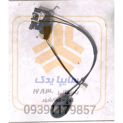 قفل و دستگیره داخلی مشکی جلو راست ساینا s اطلس کابلی(برنز) تک فیش تک میله 108433